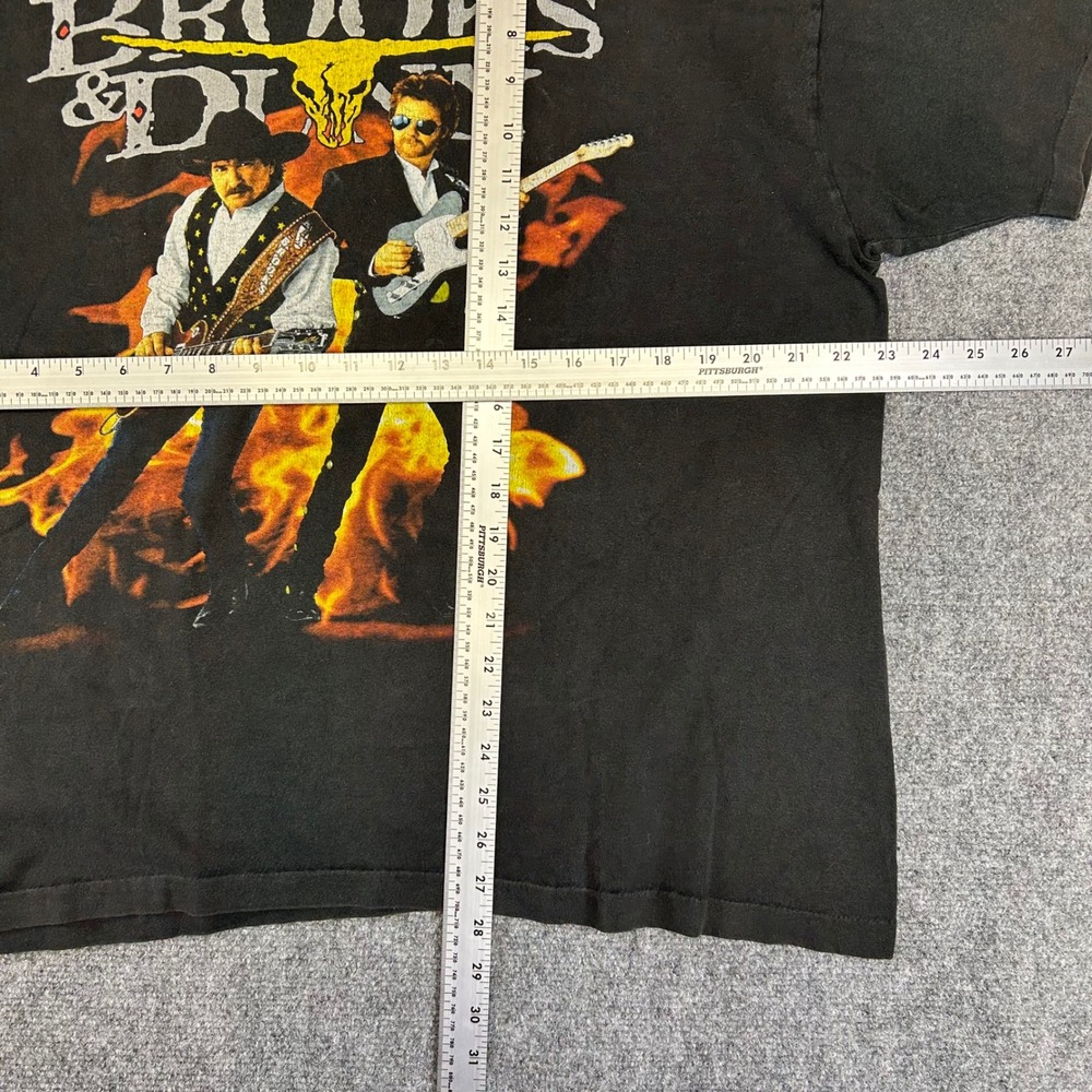 Vintage Brooks & Dunn Electric Rodeo T-Shirt XL Black 90s Country Band Tee Anvil - Picture 5 of 7